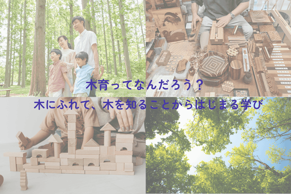 木育ってなんだろう？木にふれて、木を知ることからはじまる学び